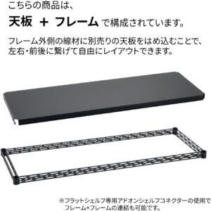 エレクター ベーシックシリーズ フラットシェルフ W900xD450mm ブラック 1枚 [並行輸入品] 